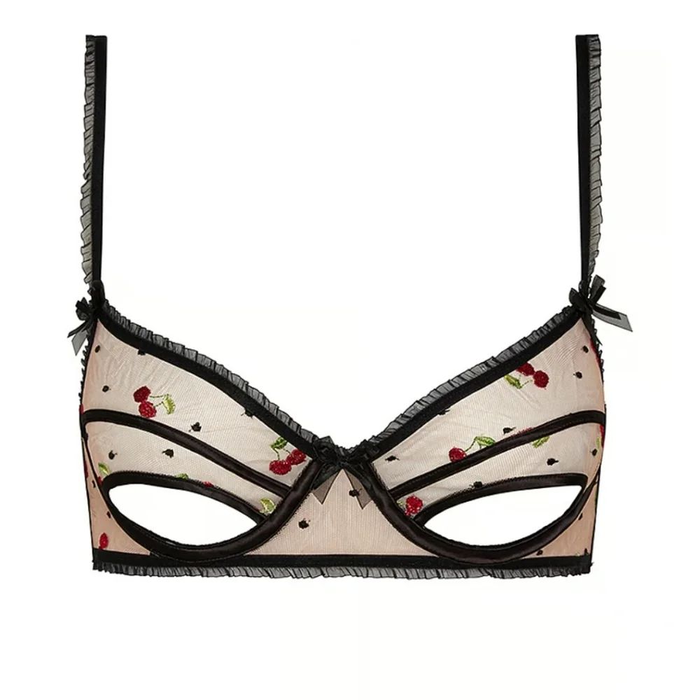 Neq!For Love and‎ Lemons Cherry Embroidered Bra